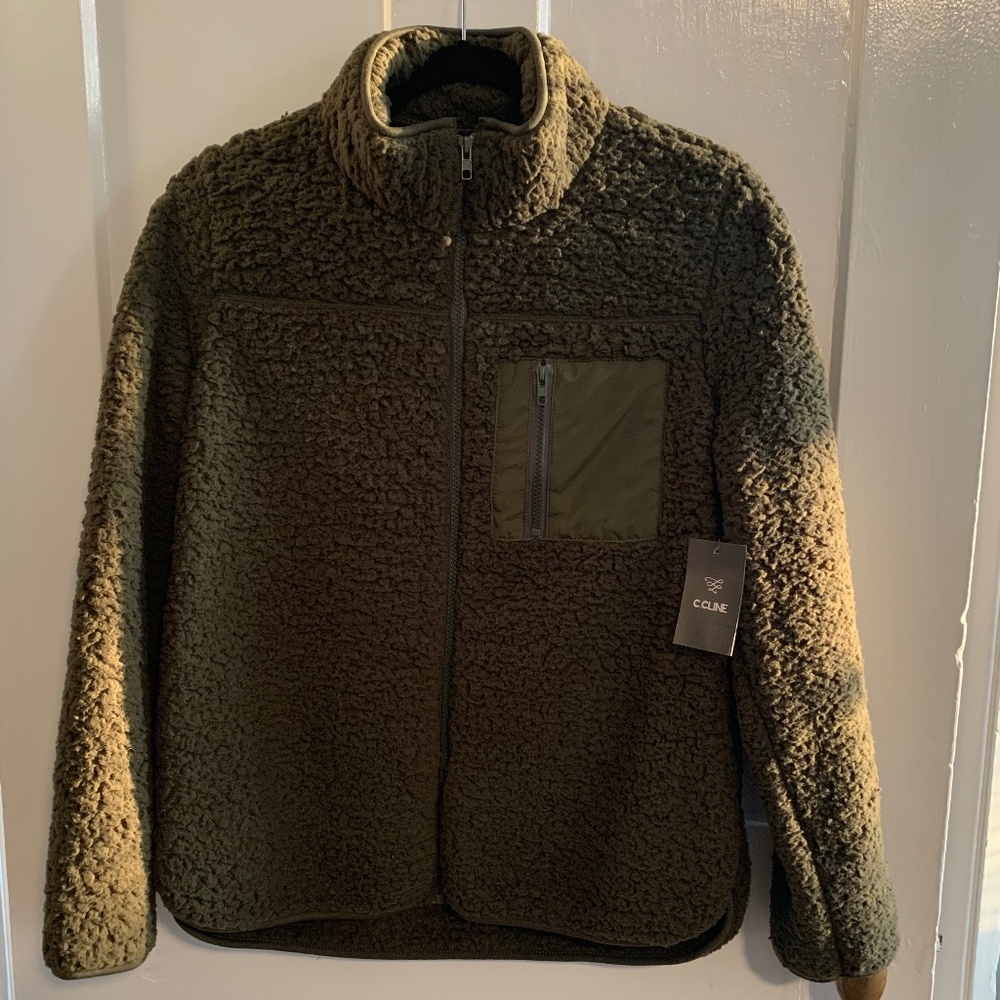 Green Fleece Top